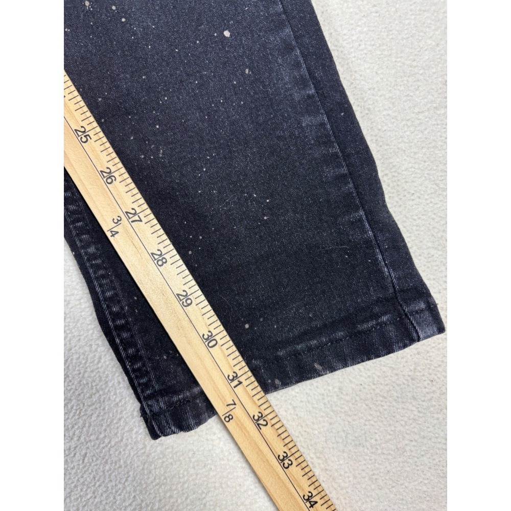 TPJ the Perfect Jean Mens Slim‎ Fit worn in Distressed Black Jeans 33x32 - Picture 6 of 8